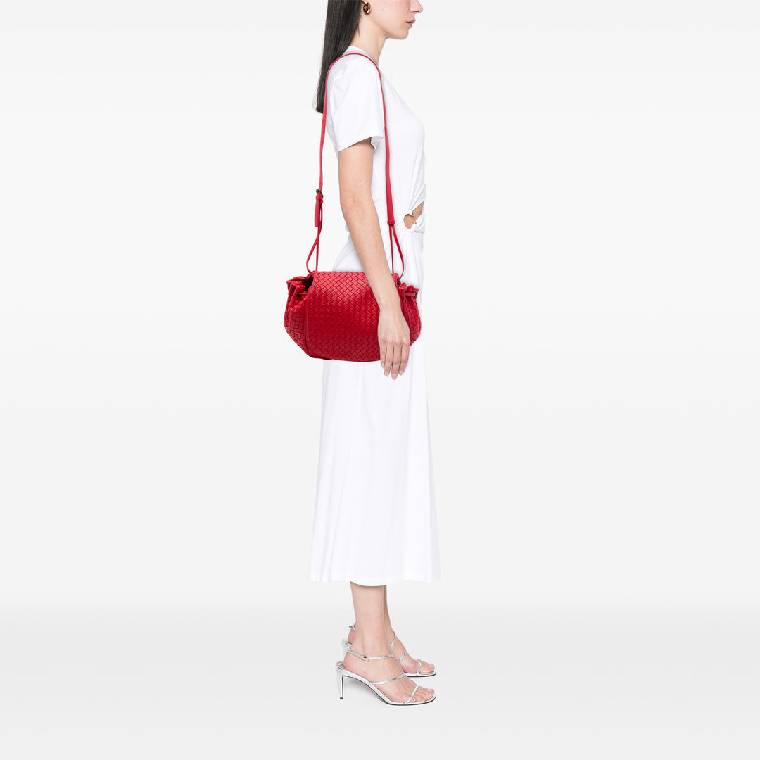 Bottega Veneta Intrecciato à rabat Sac nappa Rouge – vue 6 – GABY PARIS