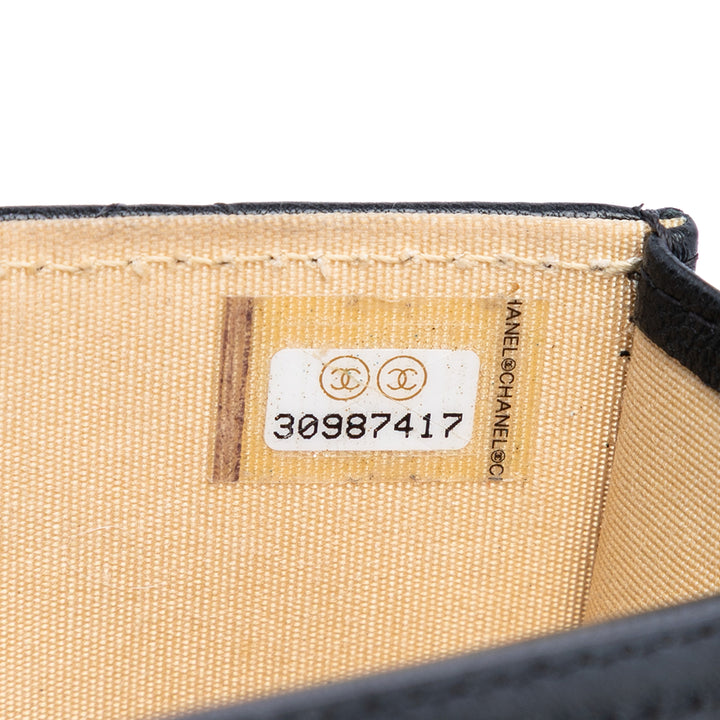 Chanel Mini Cuir d’agneau Perle Crush Pochette avec chaîne