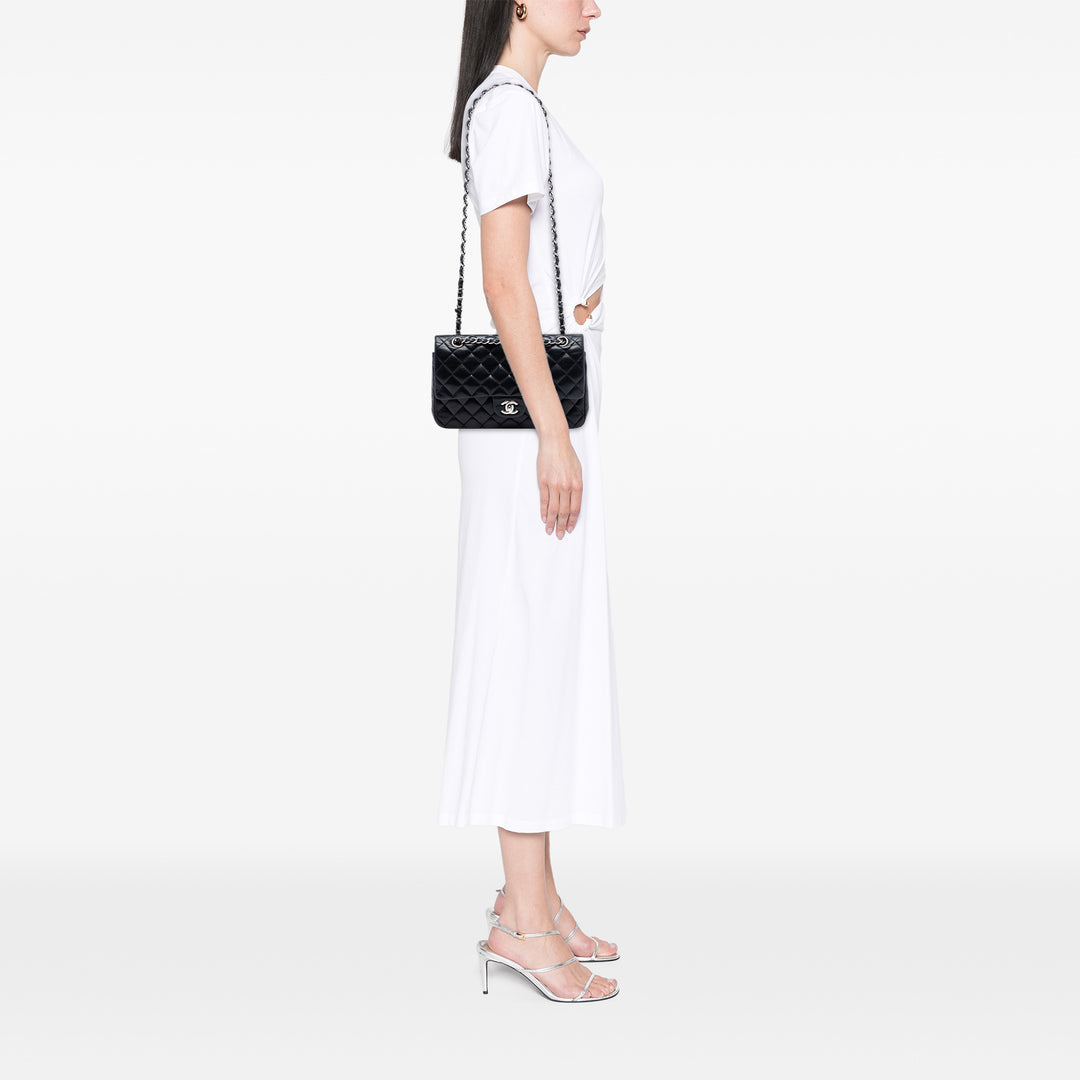 Chanel Medium Classic Cuir d’agneau Double rabat