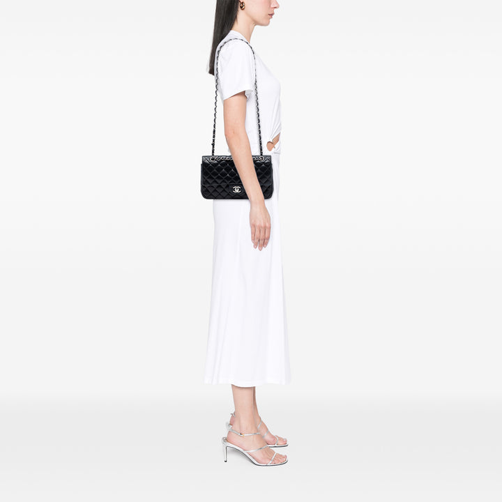 Chanel Medium Classic Cuir d’agneau Double rabat