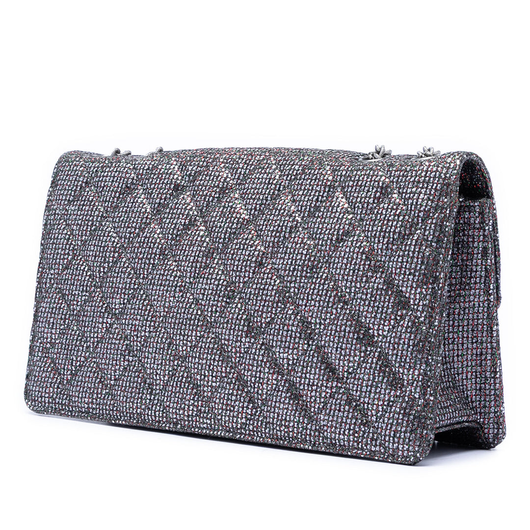 Chanel Matelassé Glitter Toile Reissue 2.55 à rabat