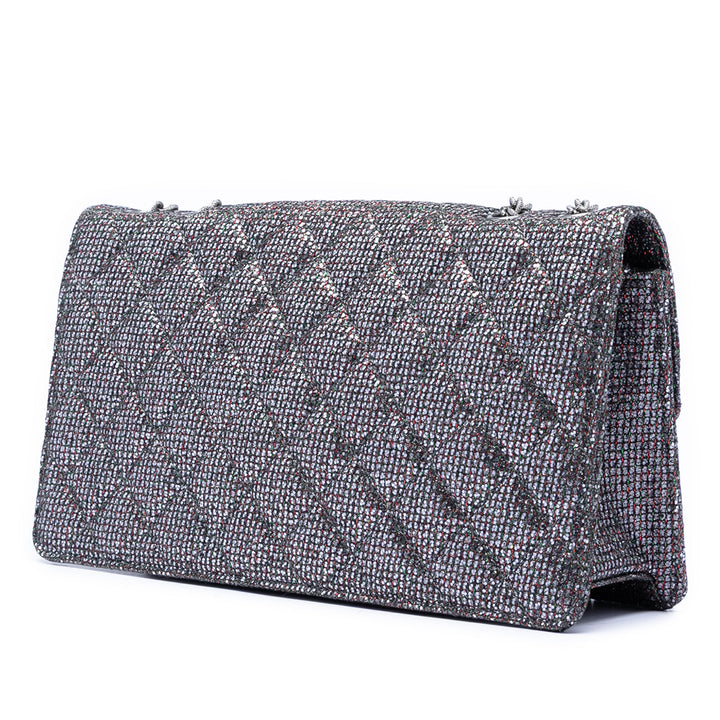Chanel Matelassé Glitter Toile Reissue 2.55 à rabat