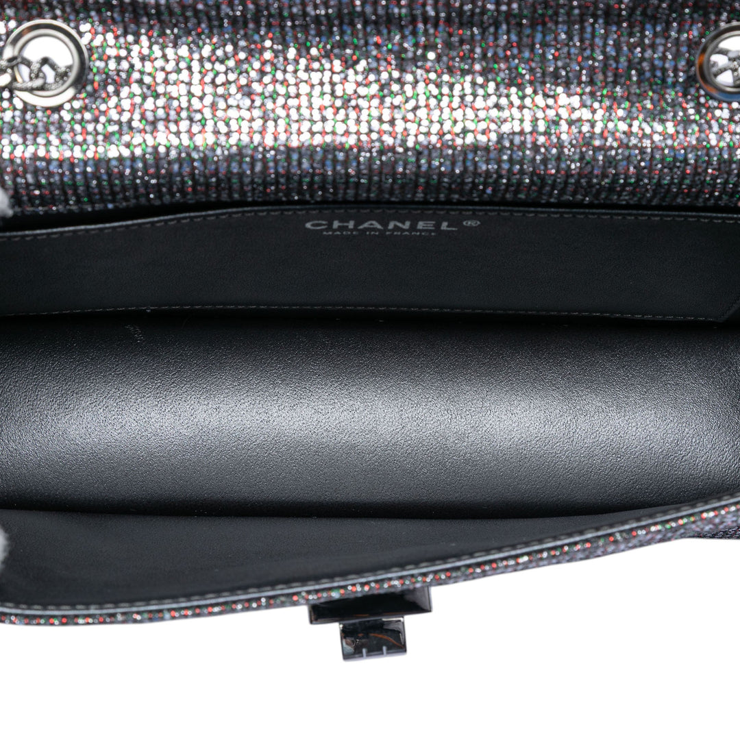 Chanel Matelassé Glitter Toile Reissue 2.55 à rabat