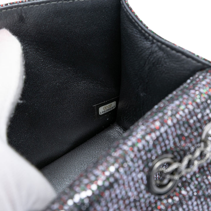 Chanel Matelassé Glitter Toile Reissue 2.55 à rabat