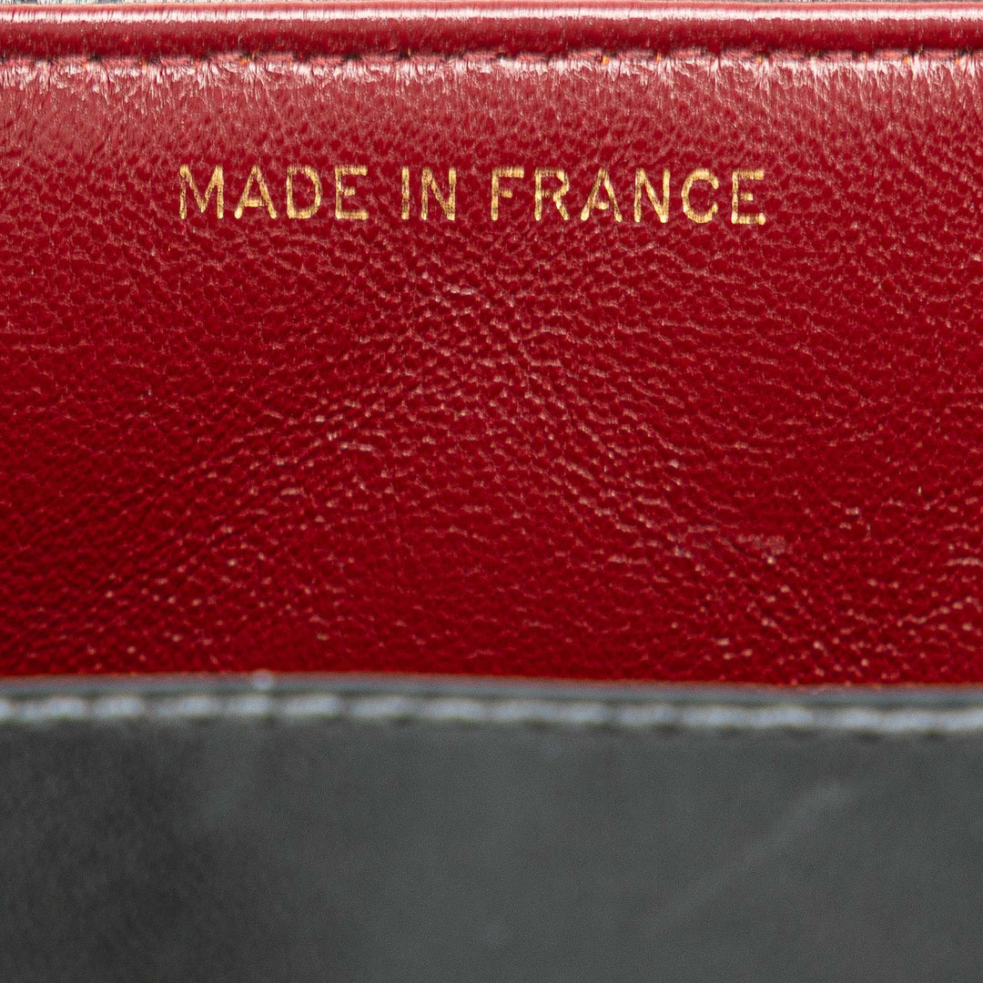 Medium Lambskin Diana Flap Black - Gaby Paris