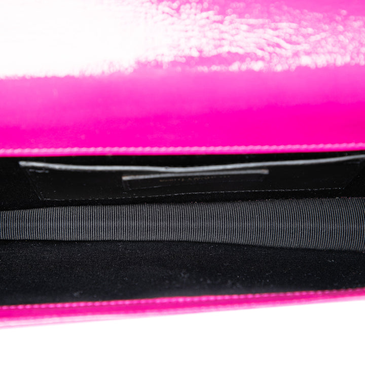 Saint Laurent Cuir verni Monogram Kate Pochette