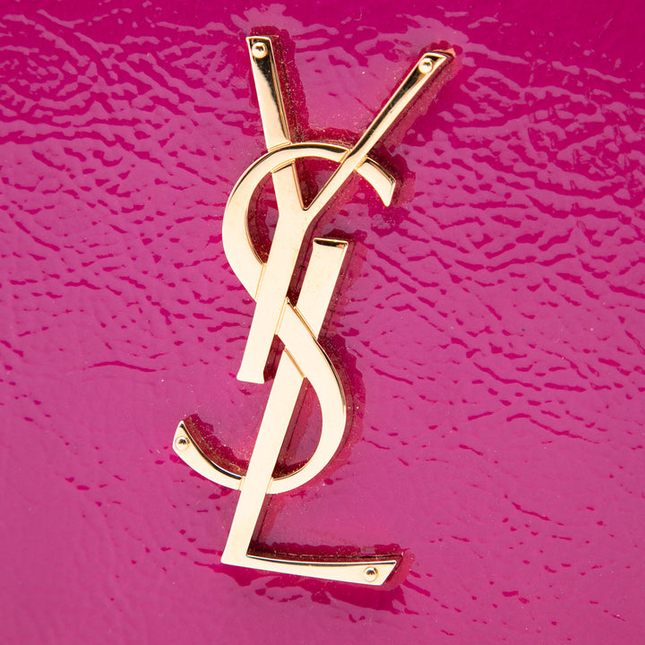 Saint Laurent Cuir verni Monogram Kate Pochette