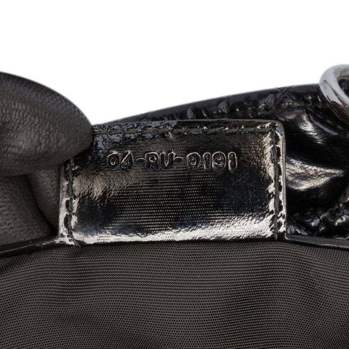 Dior Large Cuir verni Cannage Lady Dior Soft Shopping Cabas