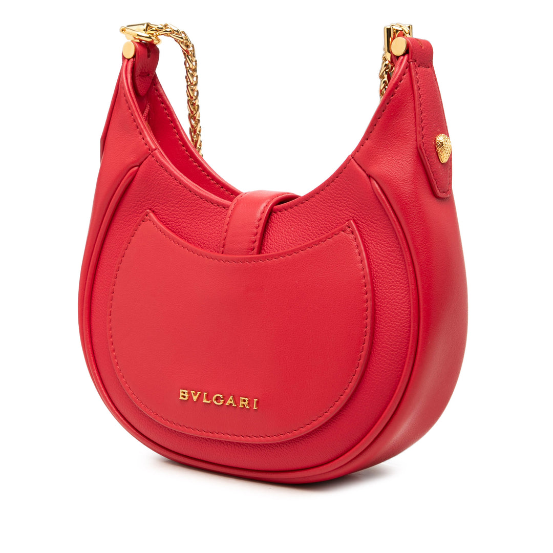 Bvlgari Sac à main Serpenti Ellipse Petit Rouge – vue 2 – GABY PARIS