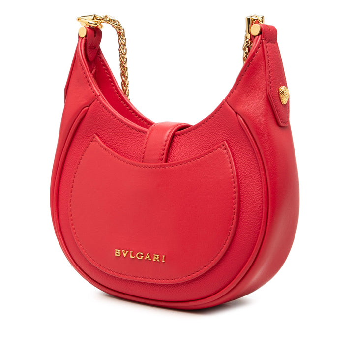 Bvlgari Sac à main Serpenti Ellipse Petit Rouge – vue 2 – GABY PARIS