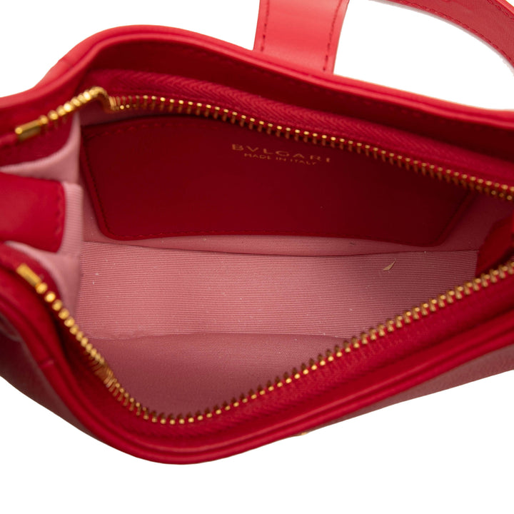 Bvlgari Sac à main Serpenti Ellipse Petit Rouge – vue 4 – GABY PARIS