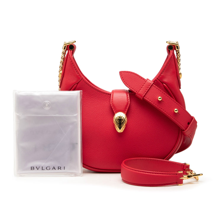 Bvlgari Sac à main Serpenti Ellipse Petit Rouge – vue 7 – GABY PARIS