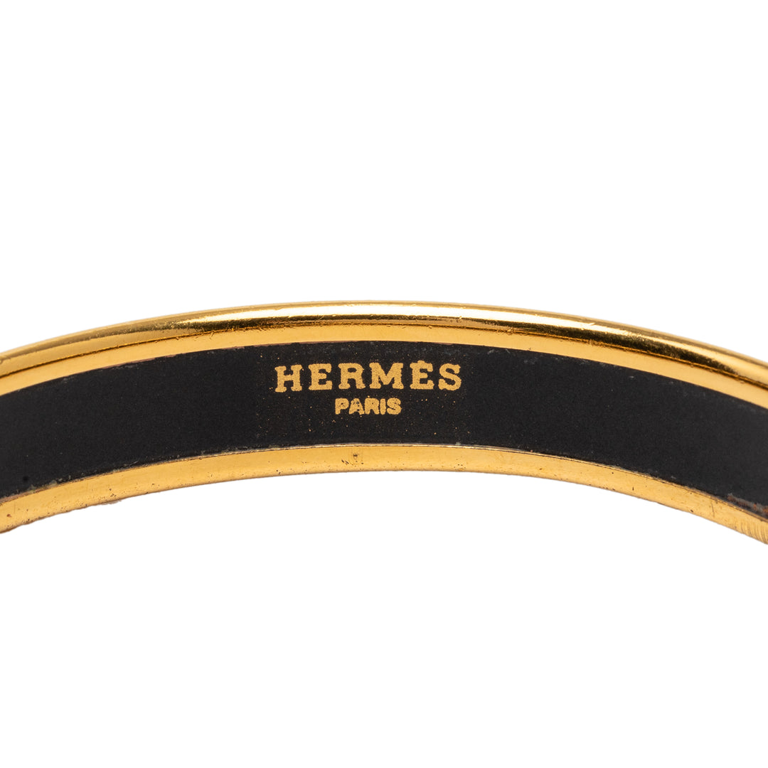 Hermès Bracelet Narrow Dream Catcher Émail Bangle 70 Noir – vue 4 – GABY PARIS