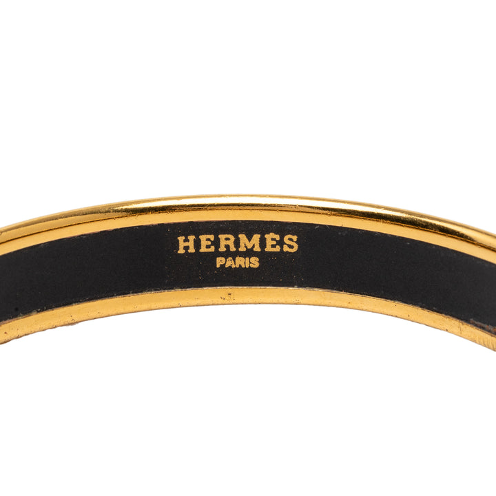 Hermès Bracelet Narrow Dream Catcher Émail Bangle 70 Noir – vue 4 – GABY PARIS
