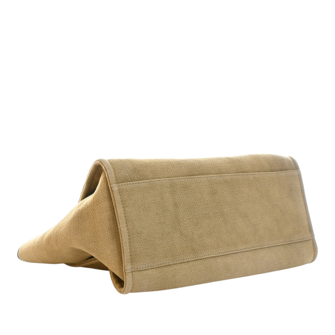 Mixed Fibers Deauville Cabas Moyen Beige