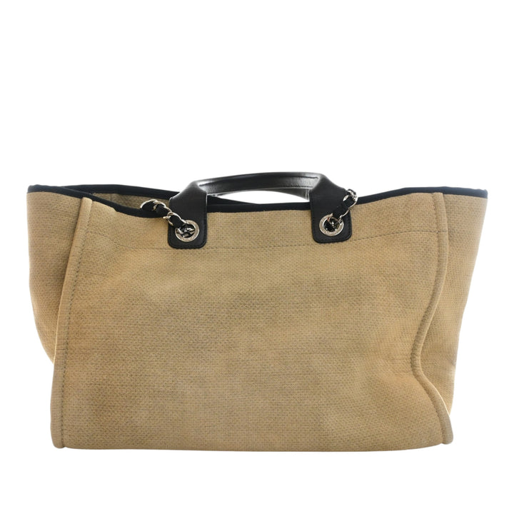 Mixed Fibers Deauville Cabas Moyen Beige