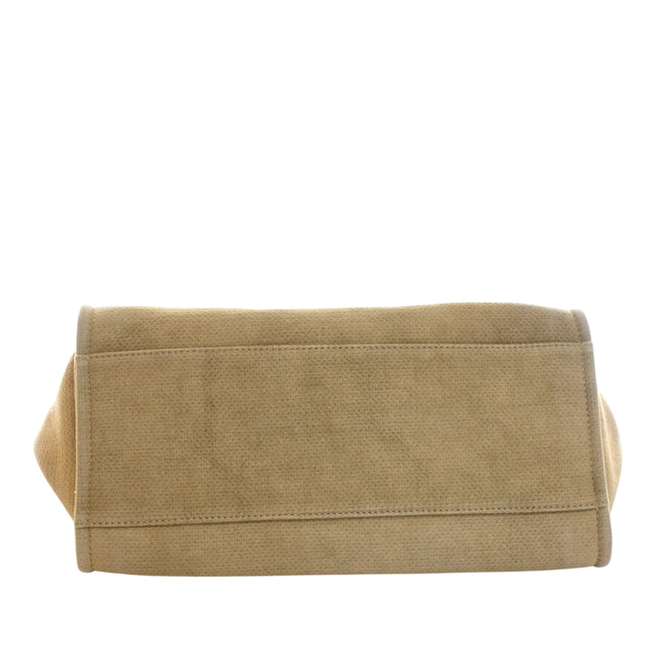 Mixed Fibers Deauville Cabas Moyen Beige