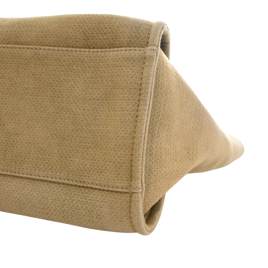 Mixed Fibers Deauville Cabas Moyen Beige