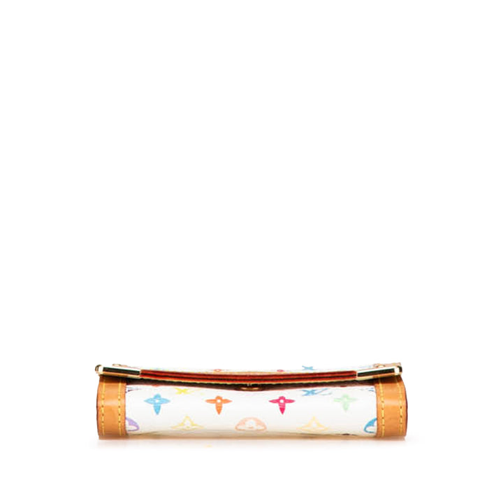 Monogram Multicolore Porte Monnaie Plat White - Gaby Paris