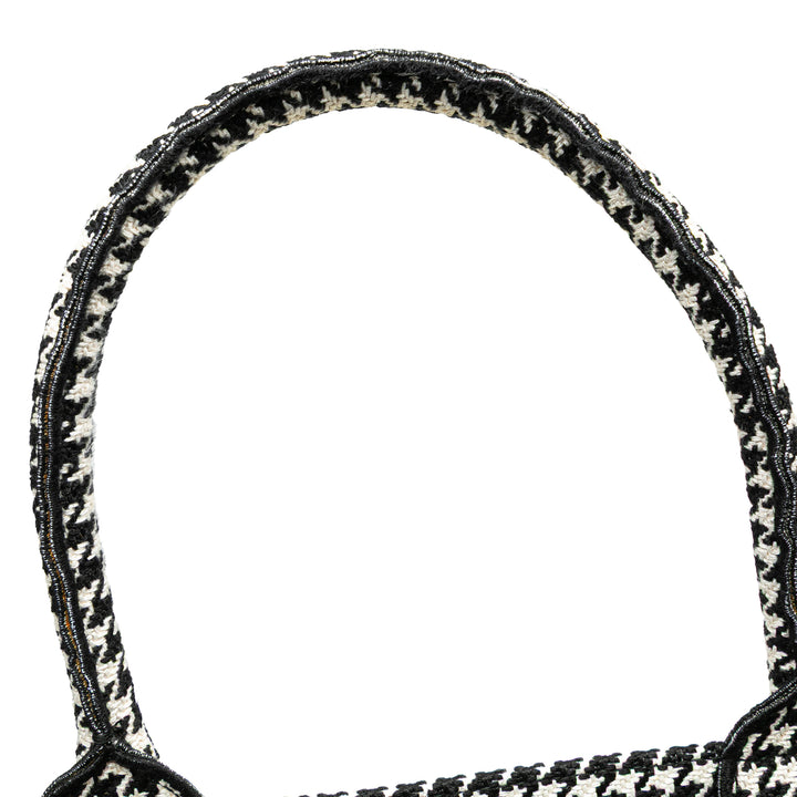 Dior Large Toile Houndstooth brodé Book Cabas