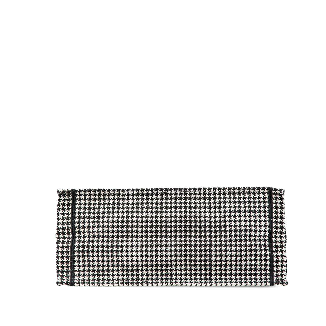Dior Large Toile Houndstooth brodé Book Cabas