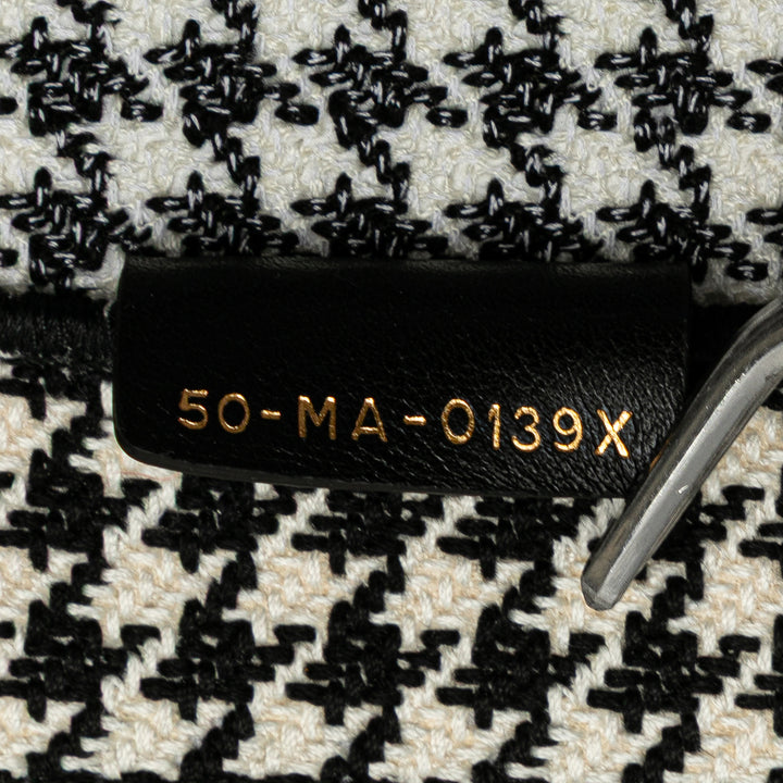 Dior Large Toile Houndstooth brodé Book Cabas