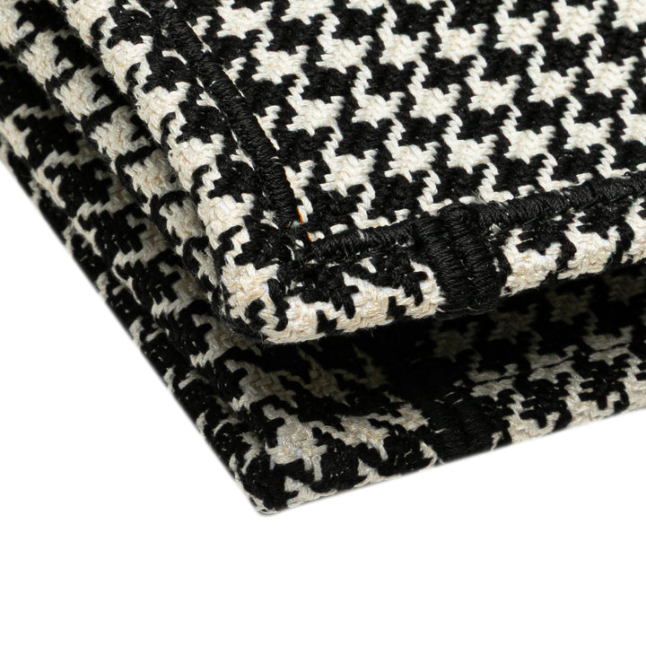 Dior Large Toile Houndstooth brodé Book Cabas