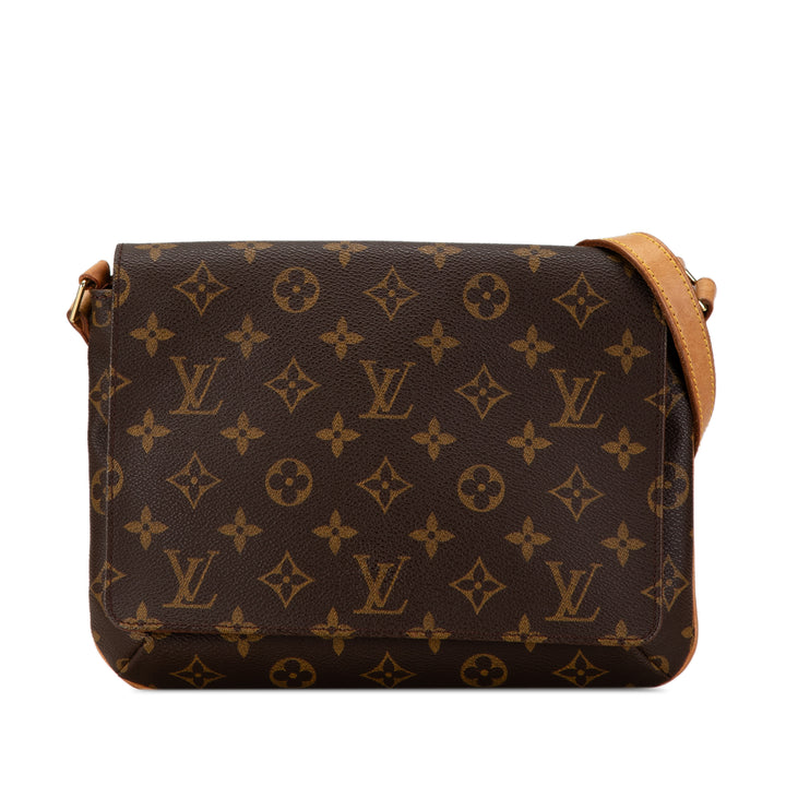 Monogram Musette Tango Short Strap Brown - Gaby Paris