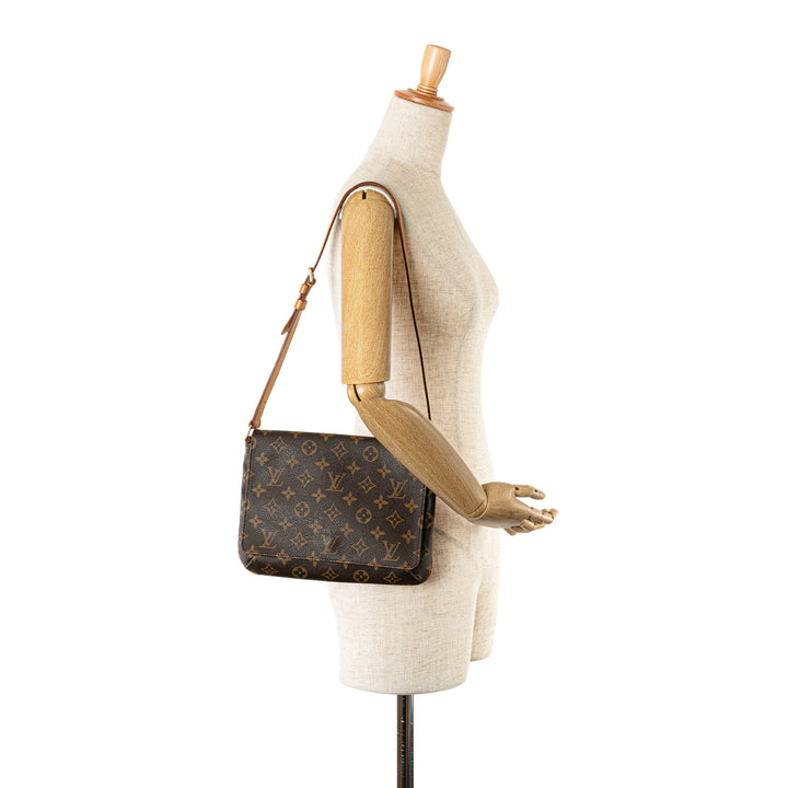 Monogram Musette Tango Short Strap Brown - Gaby Paris