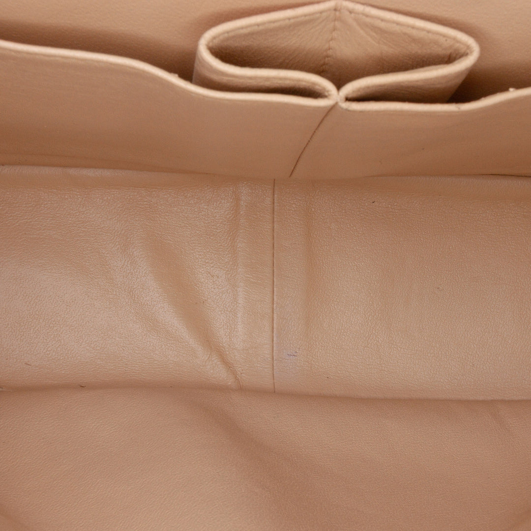 Jumbo Classic Caviar Double Flap Brown - Gaby Paris