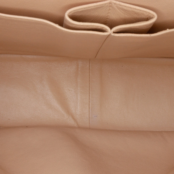 Jumbo Classic Caviar Double Flap Brown - Gaby Paris