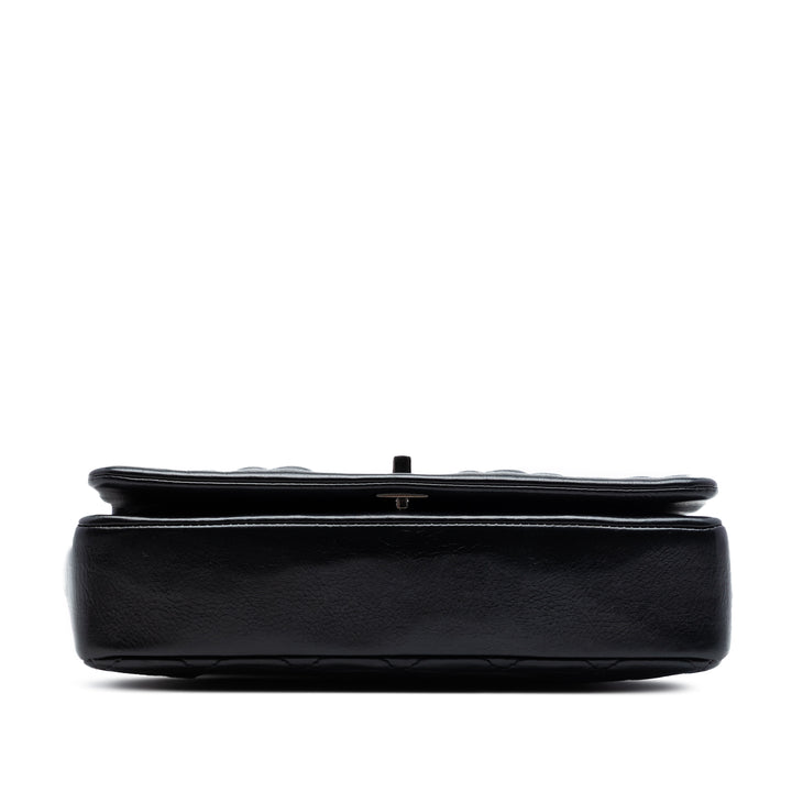 Chanel Small CC Matelassé Cuir d’agneau embossé Braid Simple rabat