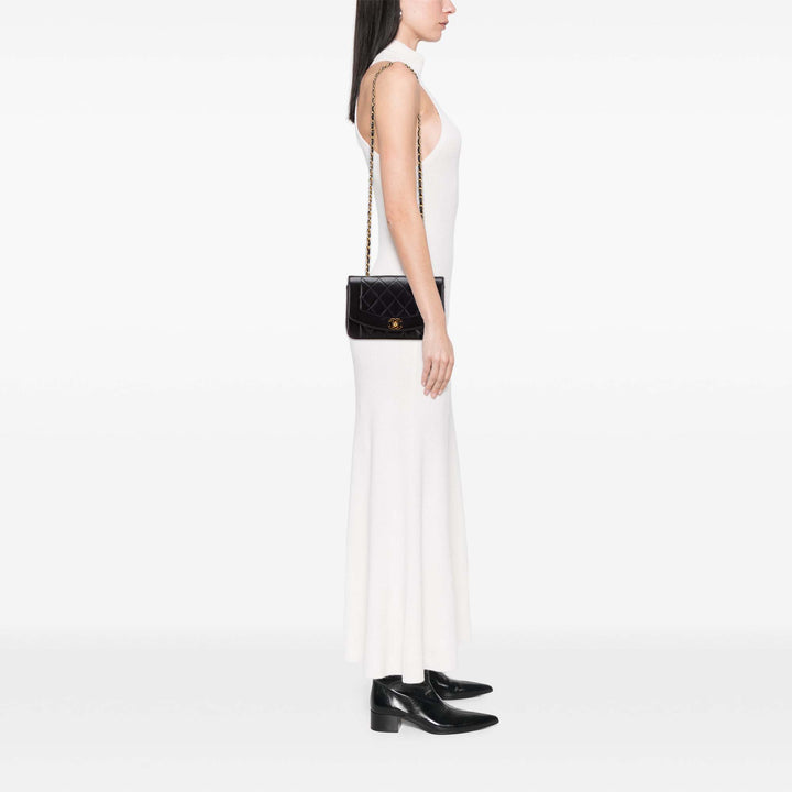 Chanel Small Cuir d’agneau Diana Flap Noir