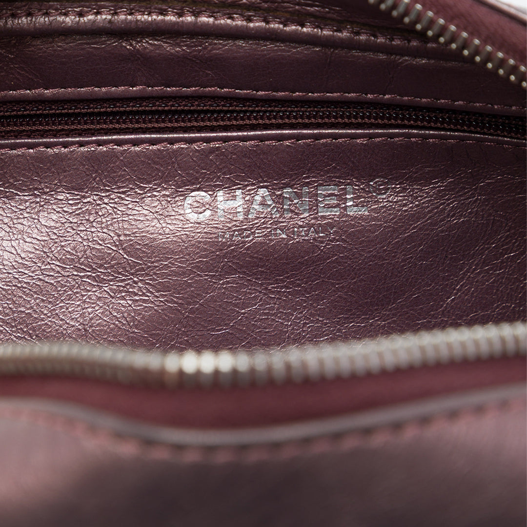 Chanel Matelassé Métallisé vieilli Reissue 2.55 Sac caméra Moyen Cuir de veau Rose – vue 5 – GABY PARIS