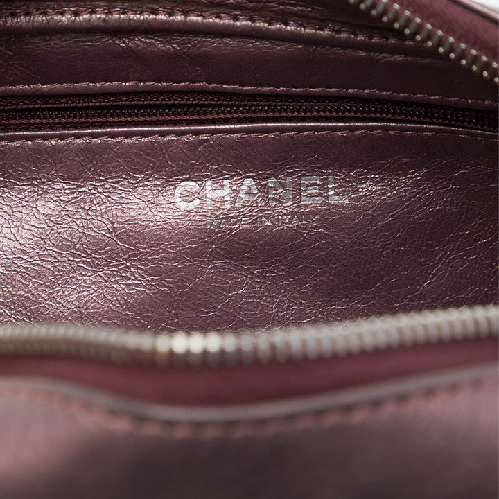 Chanel Matelassé Métallisé vieilli Reissue 2.55 Sac caméra Moyen Cuir de veau Rose – vue 5 – GABY PARIS