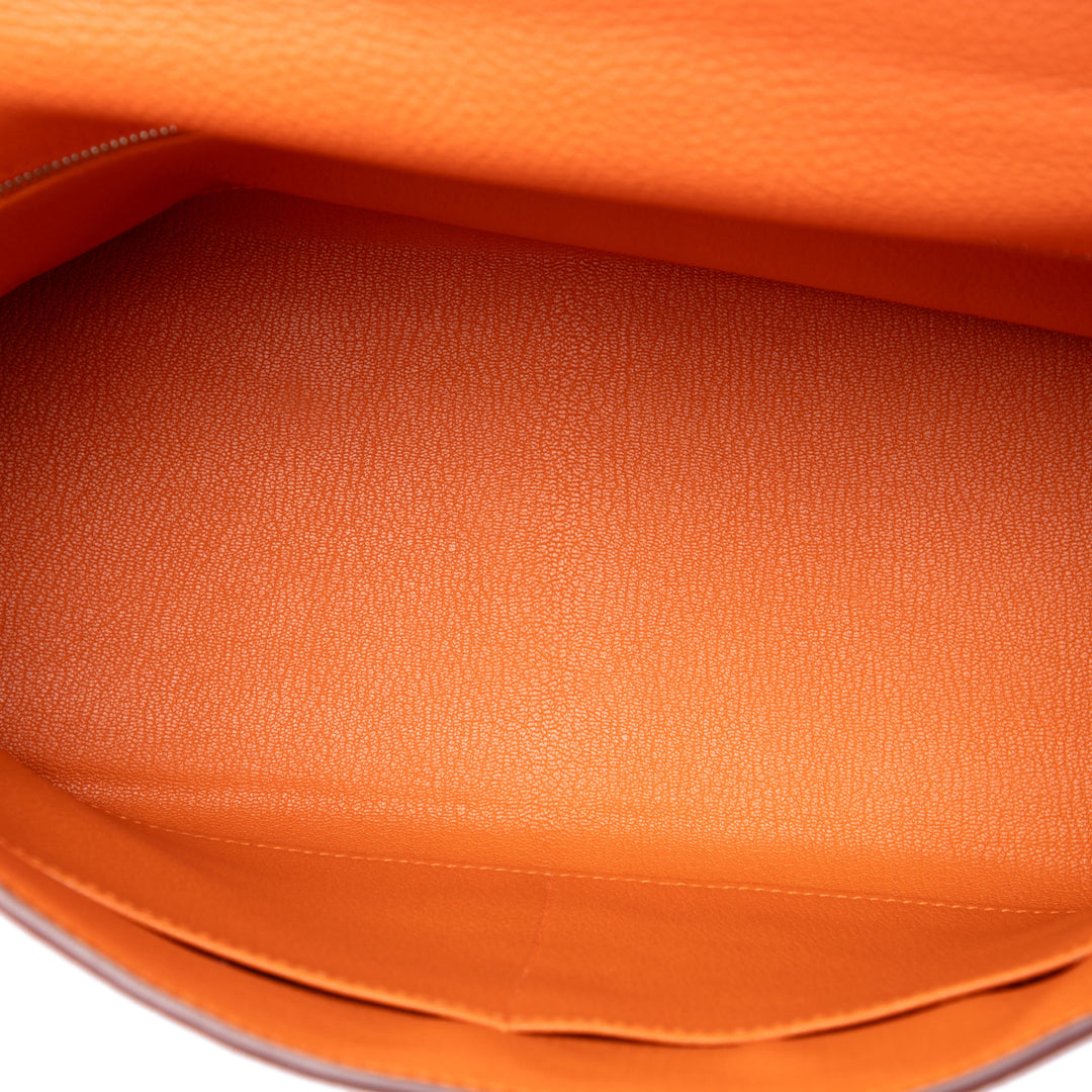 Hermès Kelly II Retourne 32 Togo Orange – vue 4 – GABY PARIS