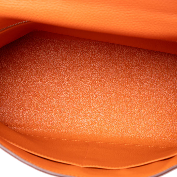 Hermès Kelly II Retourne 32 Togo Orange – vue 4 – GABY PARIS