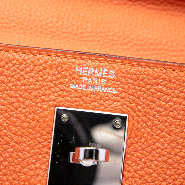 Hermès Kelly II Retourne 32 Togo Orange – vue 5 – GABY PARIS