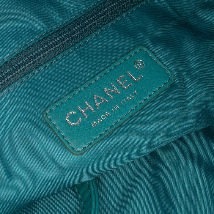 CC Quilted Nylon Graffiti Watercolour Shopping Tote Blue - Gaby Paris