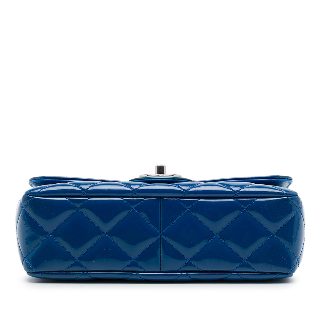 Chanel Sac bandoulière Matelassé Coco Shine à rabat Petit Bleu – vue 3 – GABY PARIS