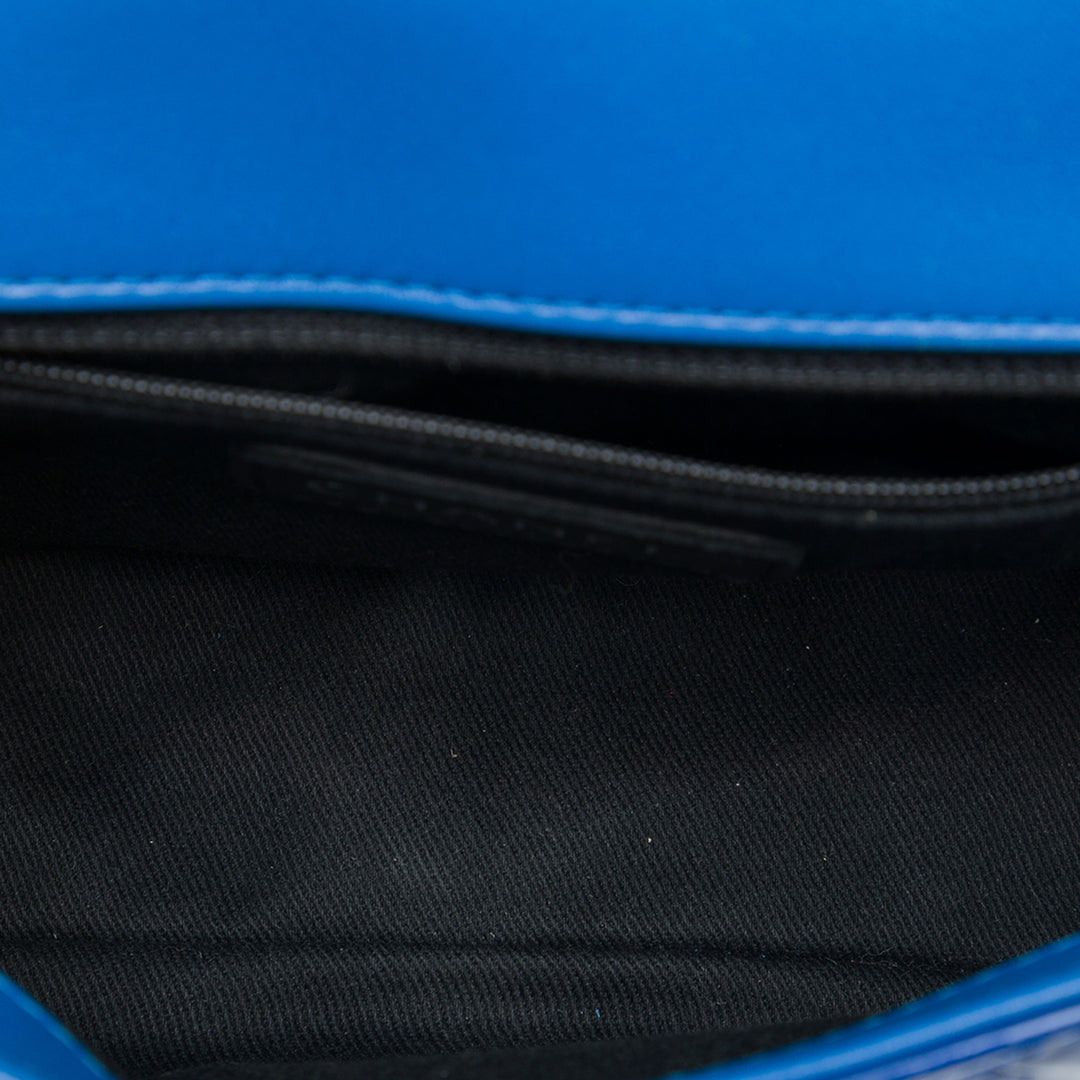 Chanel Sac bandoulière Matelassé Coco Shine à rabat Petit Bleu – vue 4 – GABY PARIS