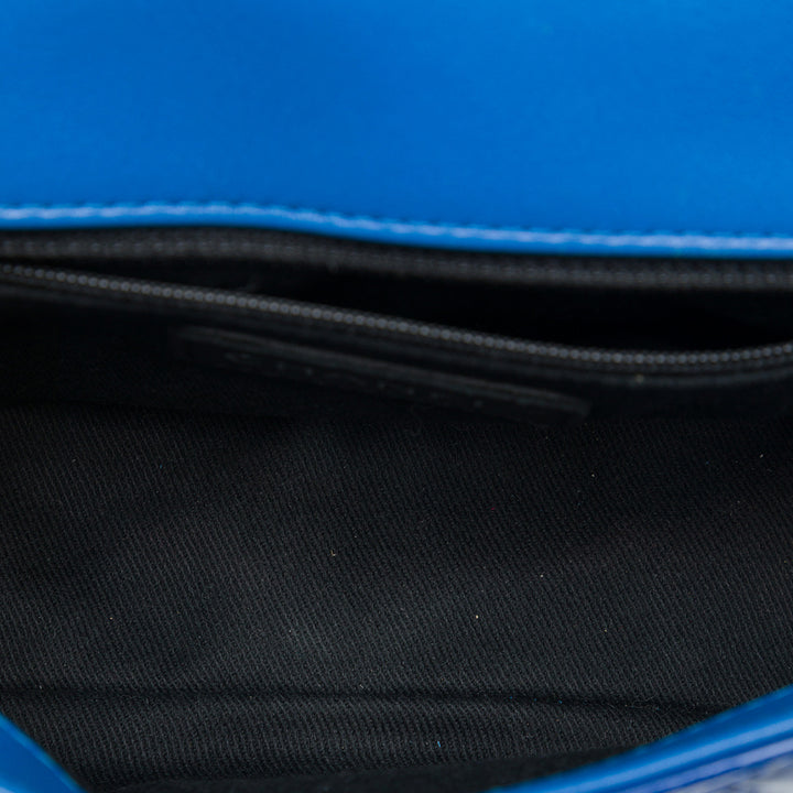 Chanel Sac bandoulière Matelassé Coco Shine à rabat Petit Bleu – vue 4 – GABY PARIS