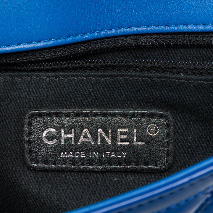 Chanel Sac bandoulière Matelassé Coco Shine à rabat Petit Bleu – vue 5 – GABY PARIS