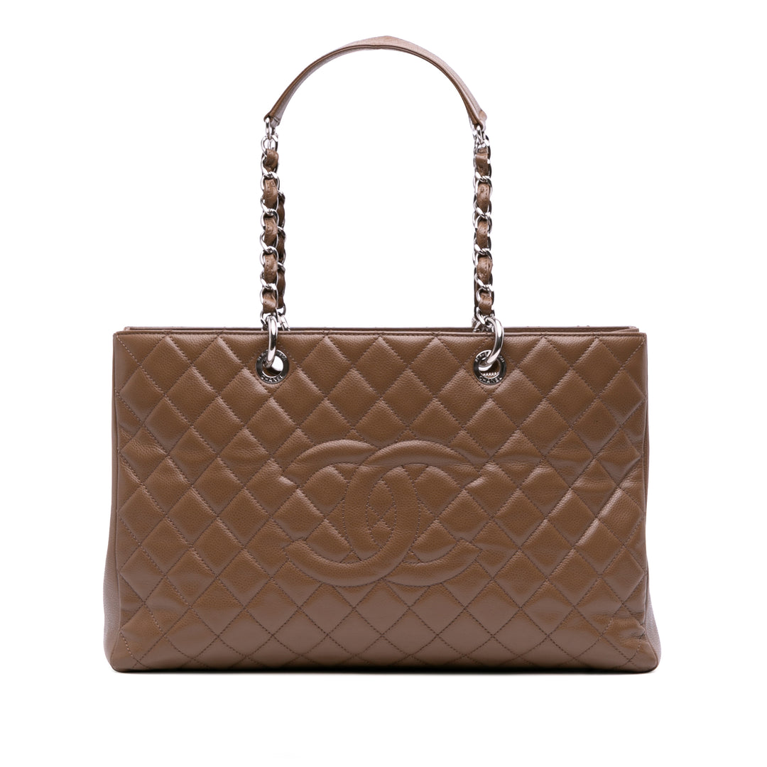 Caviar Grand Shopping Tote XL Brown - Gaby Paris