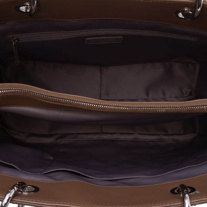 Caviar Grand Shopping Tote XL Brown - Gaby Paris
