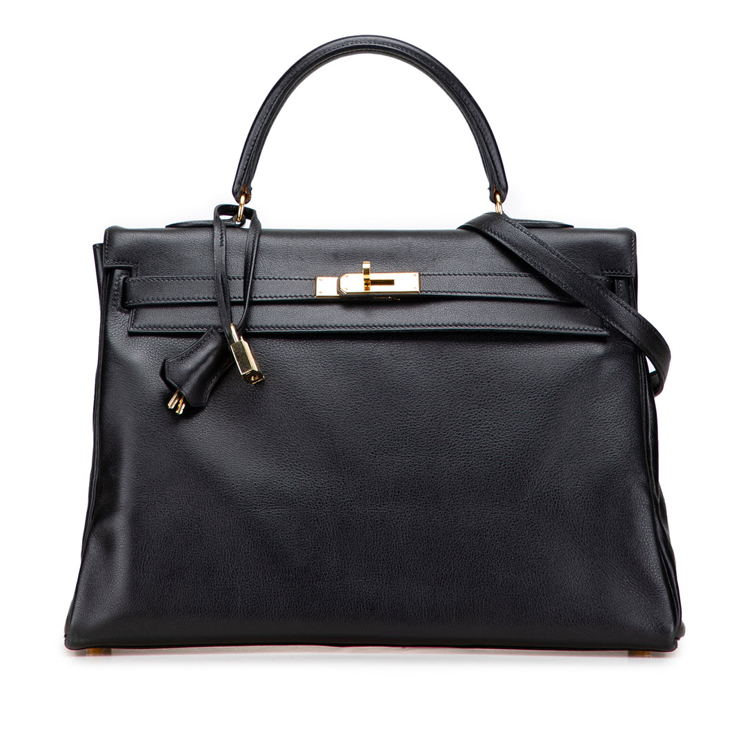 Hermès Gulliver Kelly Retourne 35 Noir – GABY PARIS Authentique