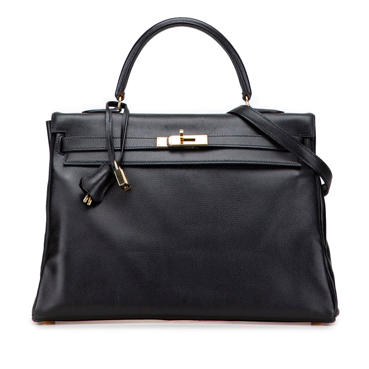 Hermès Gulliver Kelly Retourne 35 Noir – GABY PARIS Authentique
