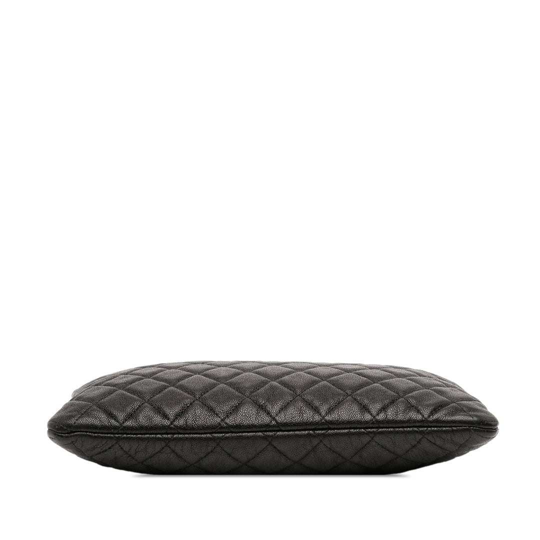 Chanel Medium Matelassé Caviar Boy O Étui Pochette