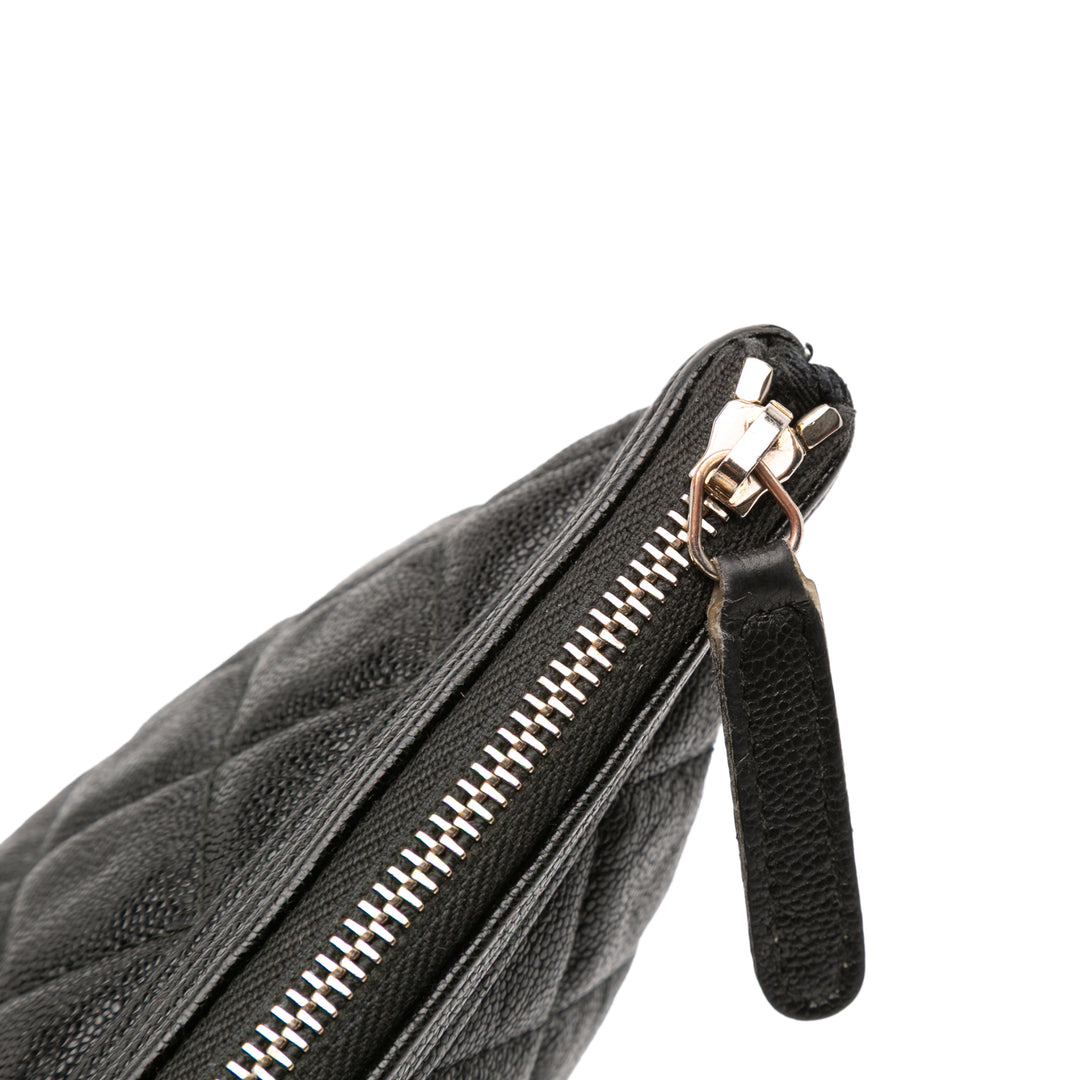 Chanel Medium Matelassé Caviar Boy O Étui Pochette