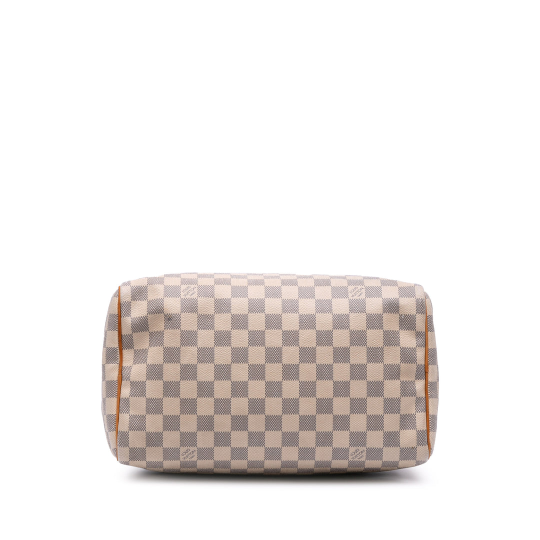 Damier Azur Speedy 30 White - Gaby Paris